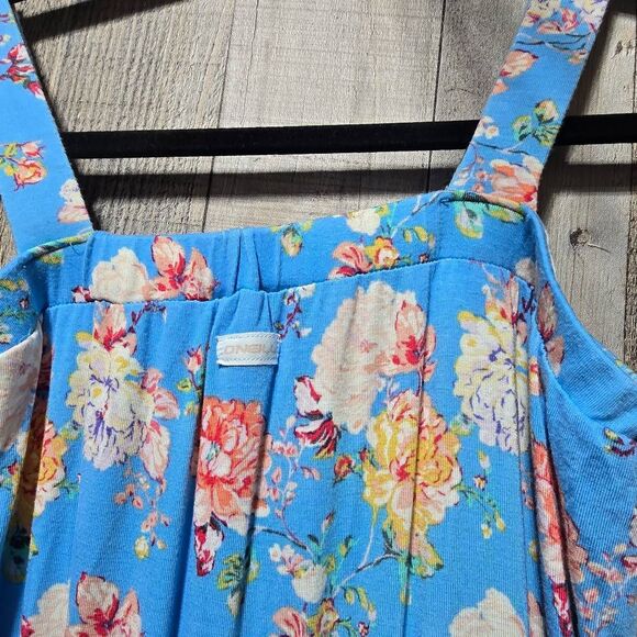O'neill Blue Floral Girl's Aris Romper Jumper Jumpsuit - Picture 4 of 6